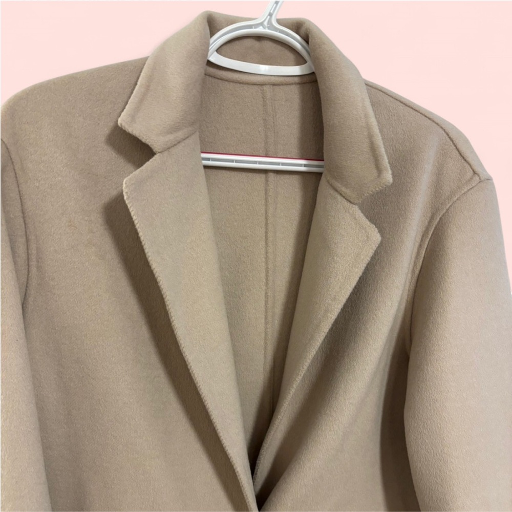 Uniqlo Double Face Cream Long Coat - Picture 4 of 6